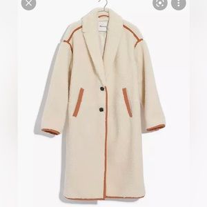 Madewell faux shearling coat size XS